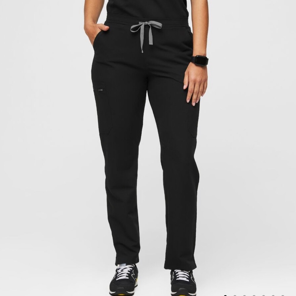 Figs Yola scrub pant, black, S